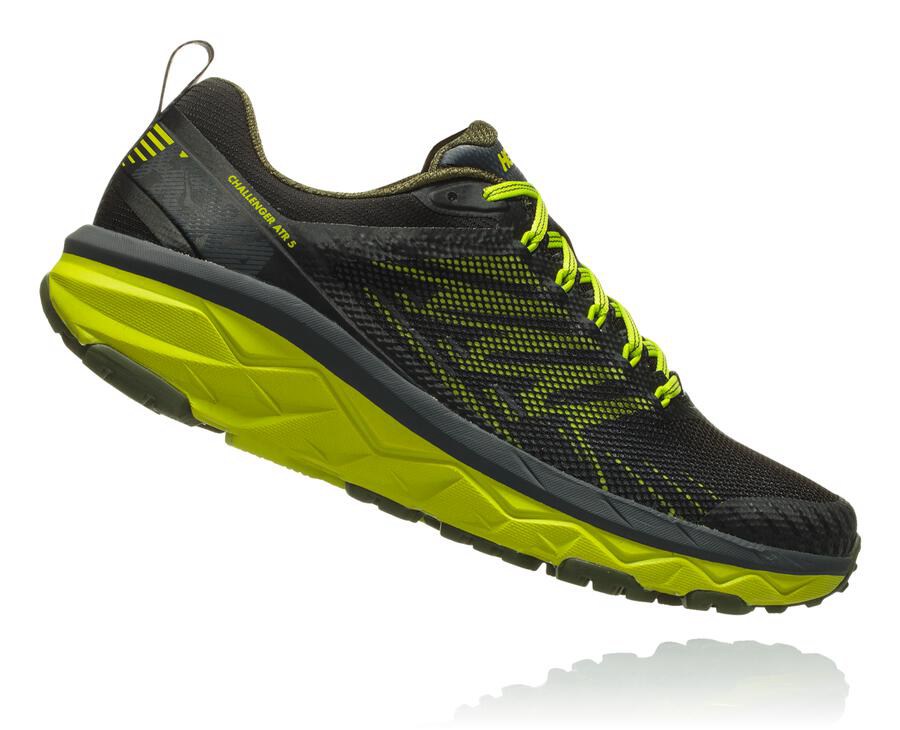 Hoka One One Trailsko Herre - Challenger Atr 5 - Sort/Grøn - 327804NIH